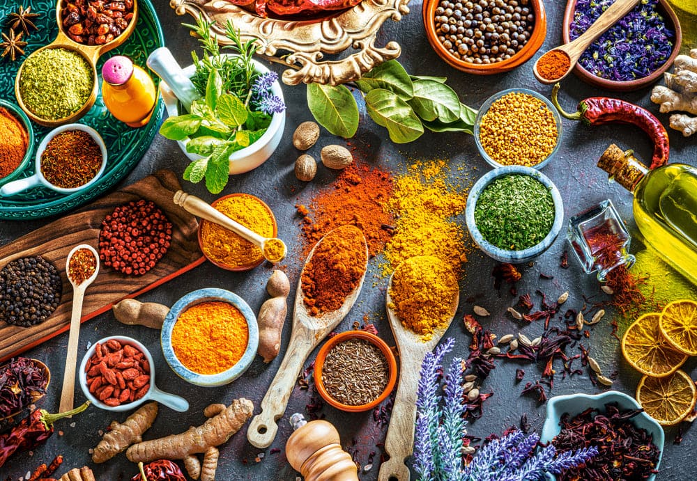 Castorland - 1000 Piece Jigsaw Puzzles, Colors of Spices, Food puzzles, C-105328-2 - Red