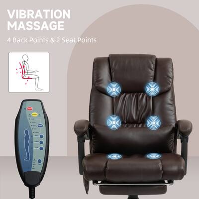 Vinsetto Office Chair with 6 Vibrating Points Brown 921-275V80BN - Best Buy Vinsetto Office Chair with 6 Vibrating Points Brown 921-275V80BN - Best Buy
