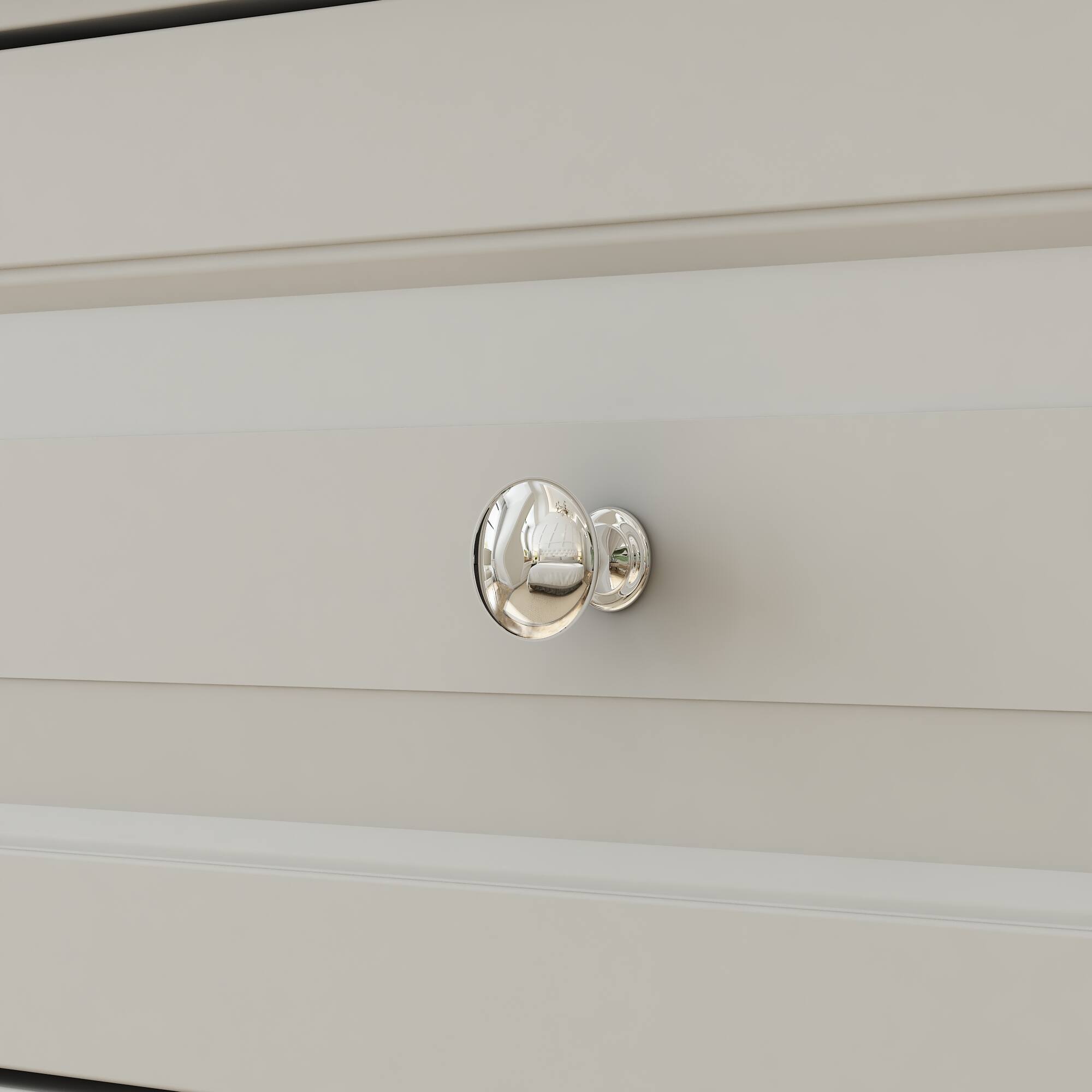 Alt View 9. FUFU & GAGA - FUFU&GAGA 10 - Drawer Horizontal Dresser Timeless Elegance, Versatile Storage - White.