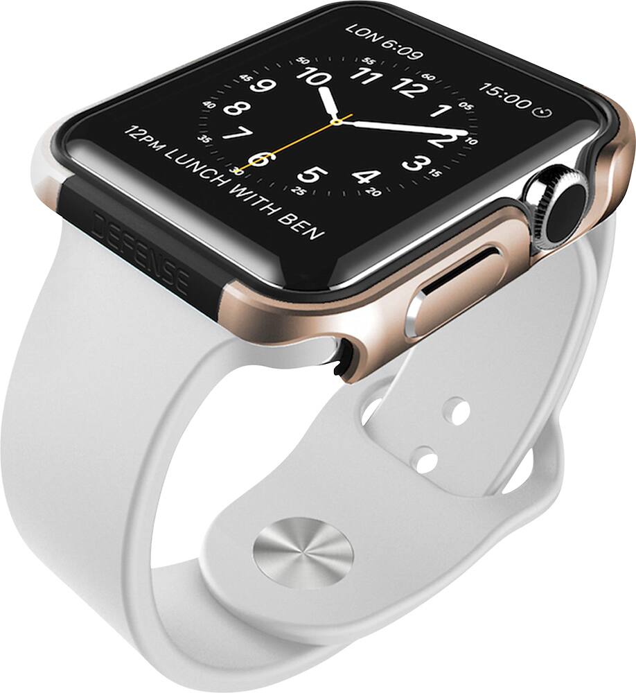 Angle. X-Doria - Defense Edge Case for 42mm Apple Watch™ - Gold.