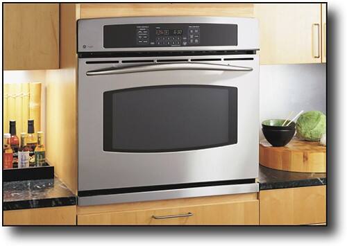 Front Standard. GE - Profile 30" Built-in Single Electric Convection Wall Oven - Stainless-Steel.