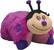 Angle Standard. Dream Lites by Pillow Pets - Ladybug - Hot Pink.