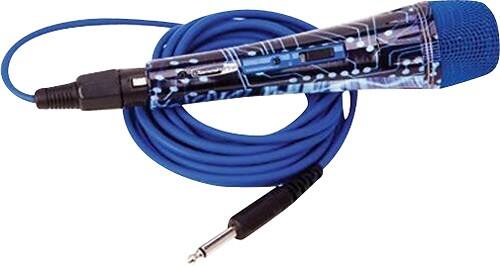 Angle Standard. Jammin Pro - COLOR MIC Dynamic Unidirectional Microphone - Blue.