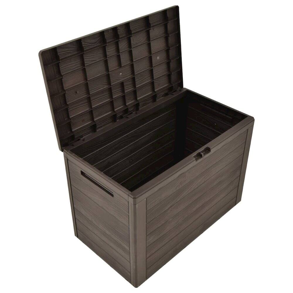 Alt View 1. vidaXL - Storage Box Polypropylene - Brown.