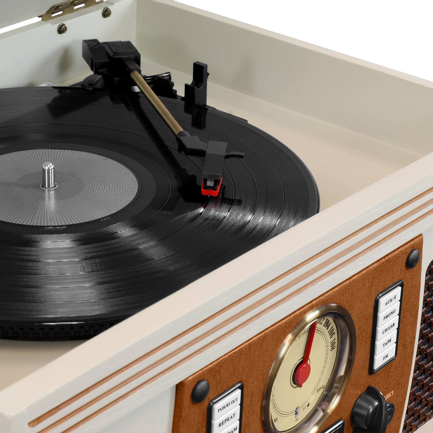 IL 14 106 108 AUX PHONO CD TAPE FM REPEAT AM 4n JEE