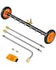 Front. VEVOR - 24" Pressure Washer Undercarriage Cleaner, Stainless Steel Surface Cleaner for Pressure Washer, 4000 Max PSI - Black + Orange.