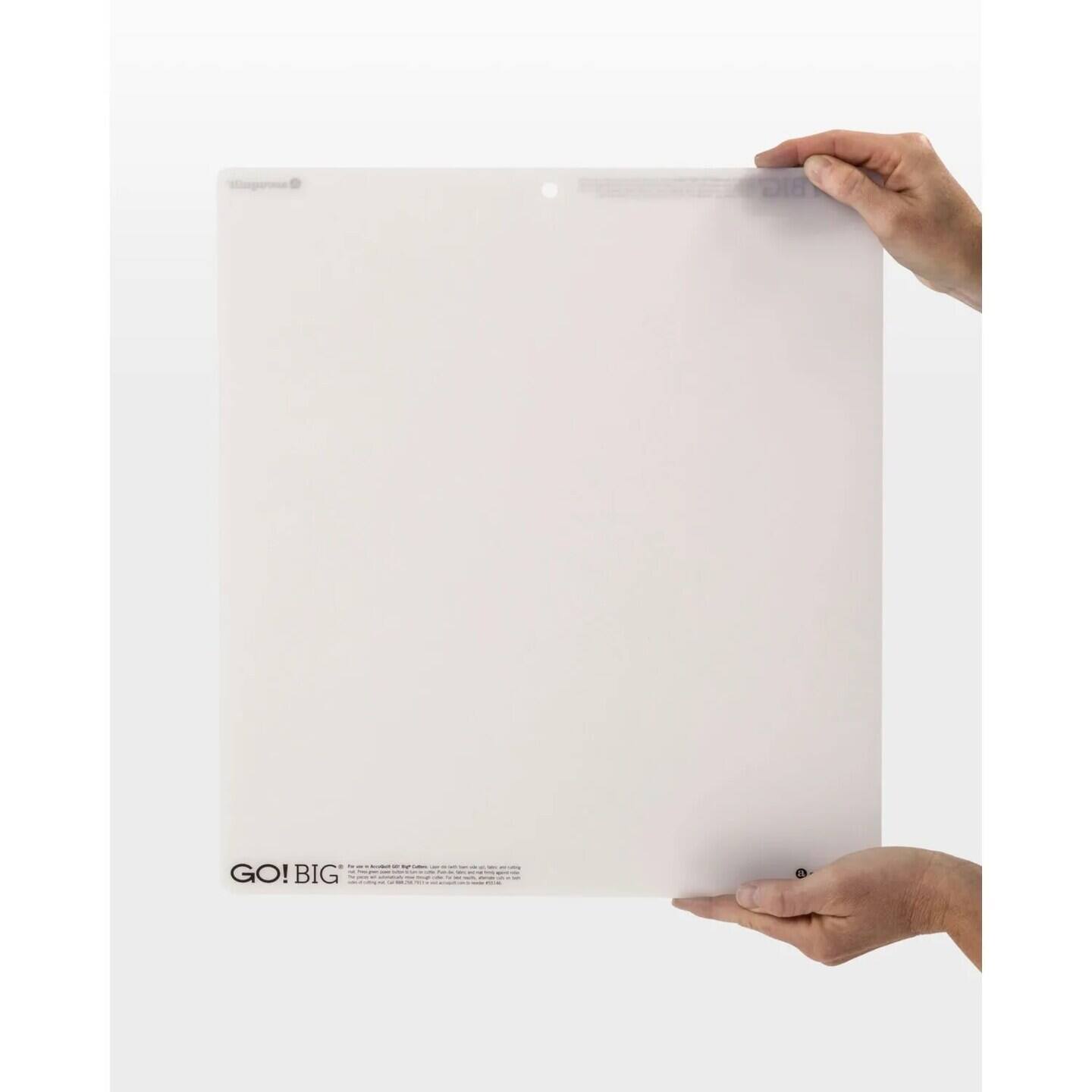 Left. AccuQuilt - Big 14" X 16" Cutting Mat - White.