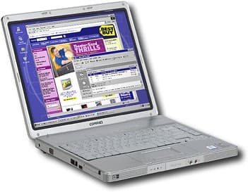 Angle Standard. Compaq - Presario 350 Notebook.