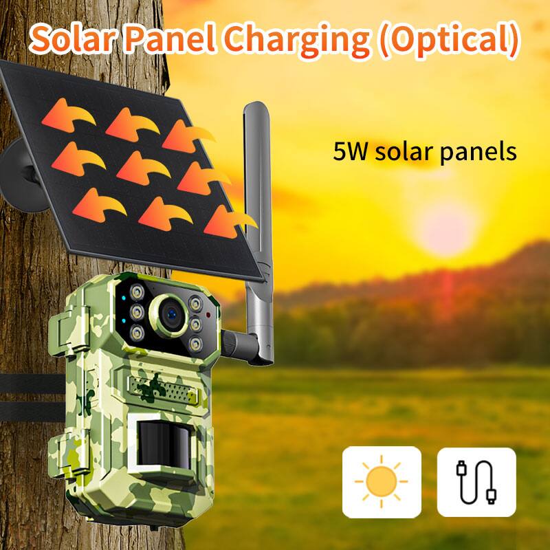 Solar Panel Charging (Optical)  
5W solar panels