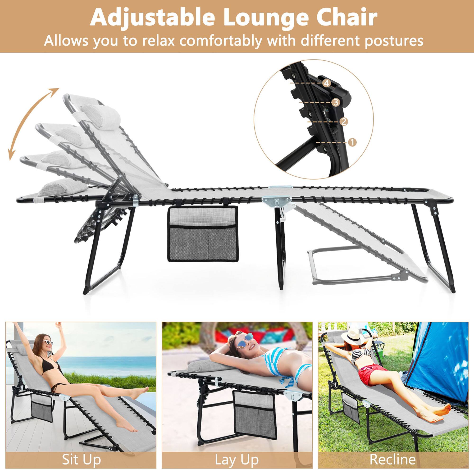 Adjustable Lounge Chair
Allows you to relax comfortably with different postures
4 3 2 1
Sit Up
Lay Up
Recline
