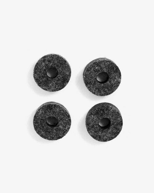 Front. Gibraltar Hardware - Long Cymbal Felt 10 Pack, Replacement Drum Hardware Felts for Cymbal Stands and Hi Hat Mounting, Soft Protective Spacers.