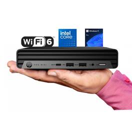 HP - Pro 400 G9 Mini PC, Intel Celeron G6900T, 8GB DDR5, 256GB SSD, Triple 4K Display, USB-C, WiFi 6, Windows 11 Pro - Black