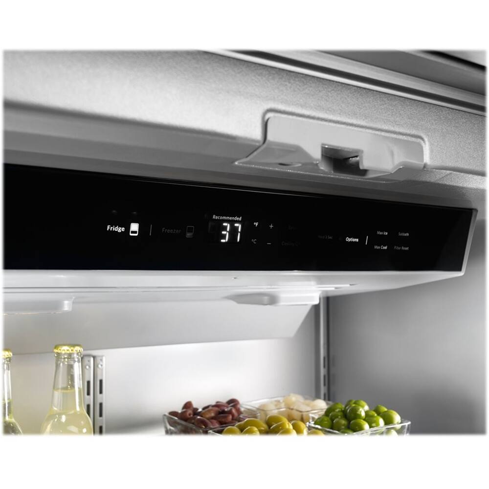 Alt View 14. KitchenAid - 20.8 Cu. Ft. French Door Refrigerator with Panel Ready Design - Custom Panel Ready.
