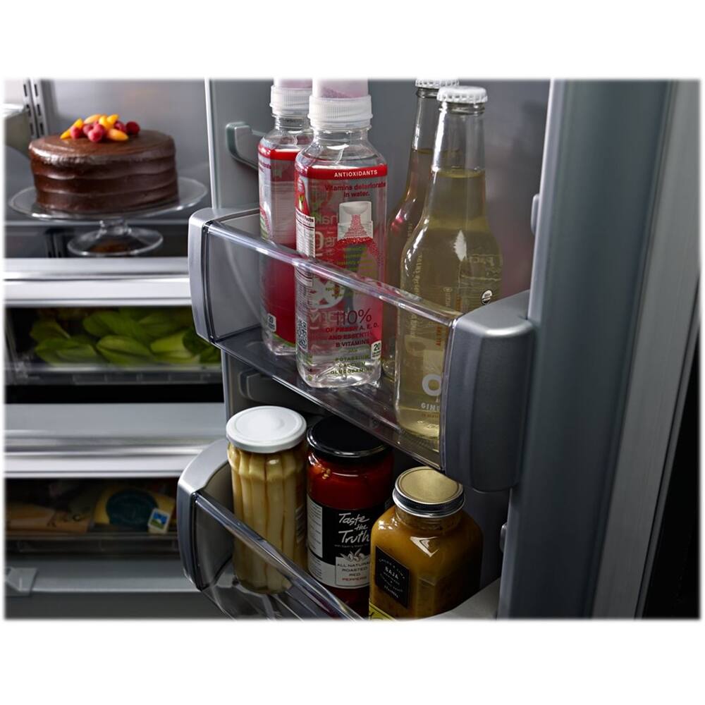 Alt View 15. KitchenAid - 20.8 Cu. Ft. French Door Refrigerator with Panel Ready Design - Custom Panel Ready.