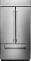 KitchenAid - 24.2 Cu. Ft. French Door Built-In Refrigerator - Stainless Steel - Front_Zoom