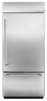 KitchenAid - 20.9 Cu. Ft. Bottom-Freezer Built-In Refrigerator - Stainless steel - Front_Zoom