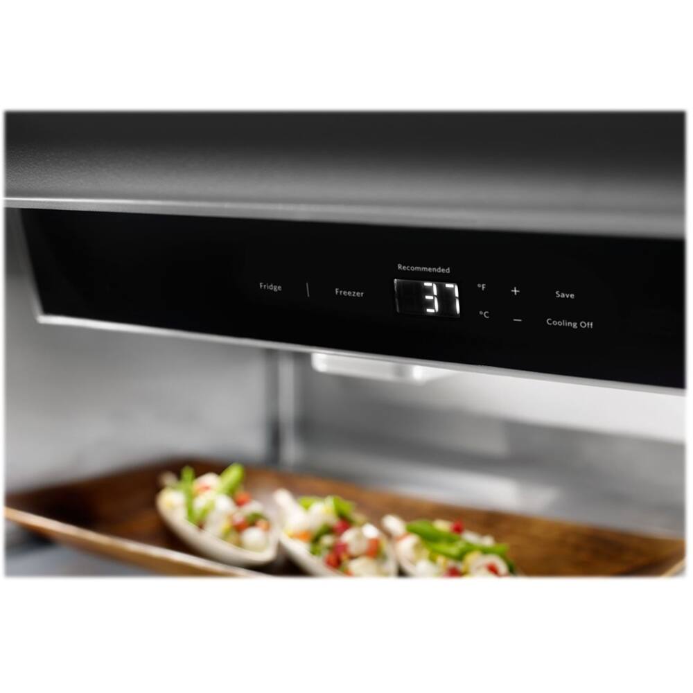 Alt View 13. KitchenAid - 20.9 Cu. Ft. Bottom-Freezer Built-In Refrigerator - Stainless Steel.