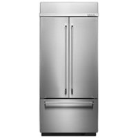 KitchenAid - 20.8 Cu. Ft. French Door Refrigerator with Preserva Food Care System - Stainless Steel - Front_Zoom