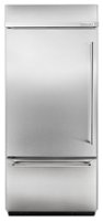 KitchenAid - 20.9 Cu. Ft. Bottom-Freezer Refrigerator with Preserva Food Care System - Stainless Steel - Front_Zoom