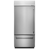 KitchenAid - 20.9 Cu. Ft. Bottom-Freezer Refrigerator with Preserva Food Care System - Stainless Steel - Front_Zoom