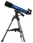 Angle Zoom. Meade - Infinity 90mm Altazimuth Refractor Telescope - Blue/Silver/Black.