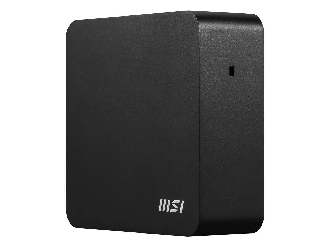 Alt View 7. MSI - MSI Cubi NUC 13MQG Mini Desktop - Intel Core i5-1345U - 16GB Memory - 1TB SSD - Thunderbolt 4 - Windows 11 Pro - Black - Black.