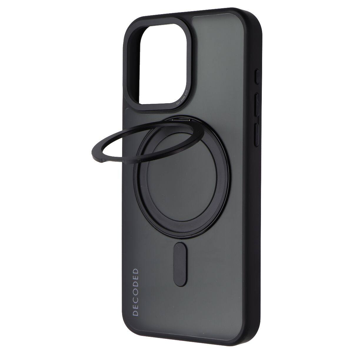 DECODED - 360 Loop Stand Back Case for MagSafe for Apple iPhone 15 Pro Max - Black
