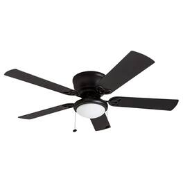 Prominence Home - Benton 52" Indoor LED Ceiling Fan with Pull Chain, Matte - Black