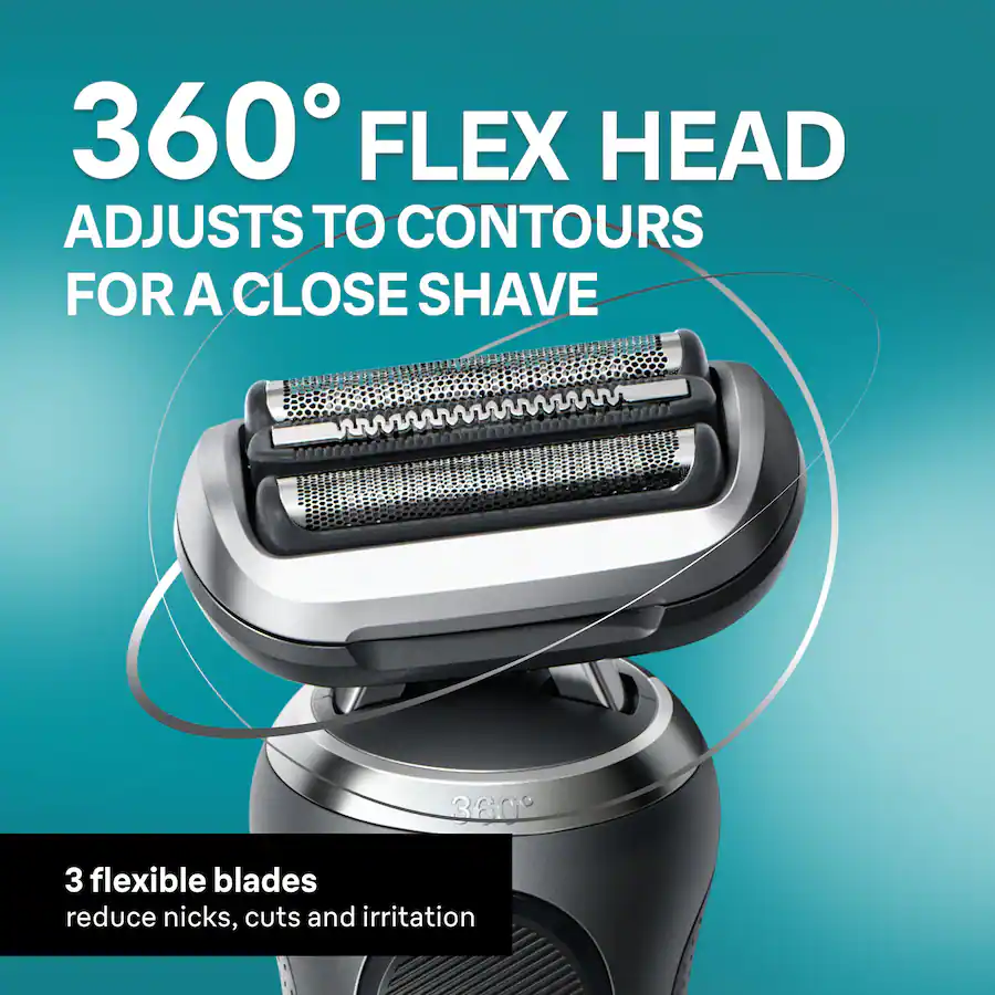 Electric Razor Gray Braun Series 7 Wet/Dry Electric Shaver with Smart Center Gray 7171cc ...