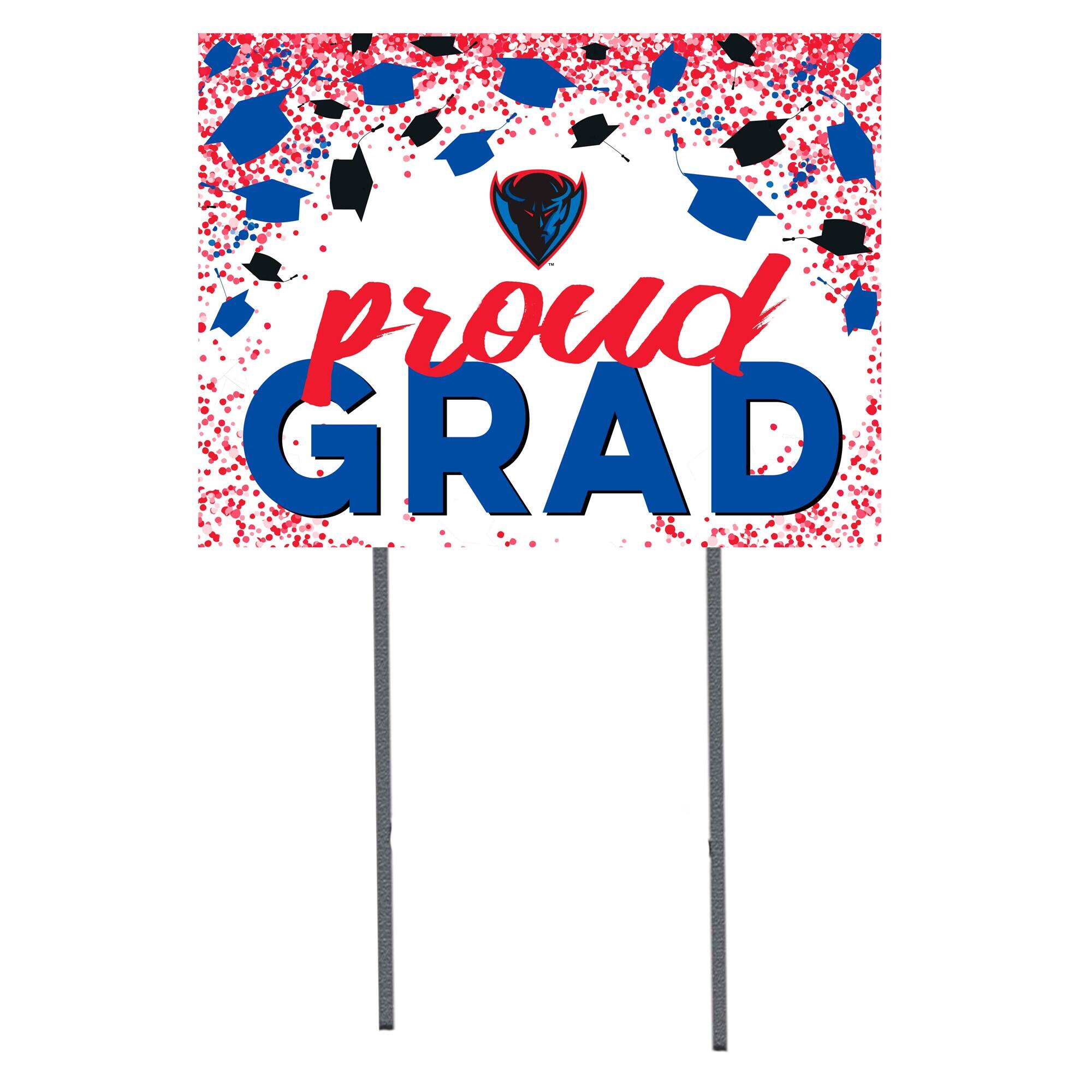 DePaul Blue Demons 18" x 24" Proud Grad Yard Sign