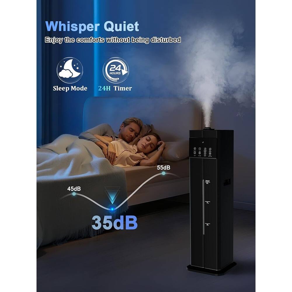 Whisper Quiet  
Enjoy the comforts without being disturbed  

Sleep Mode  
24H Timer  

55dB  
45dB  
35dB