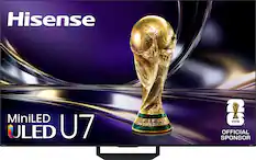 Hisense MiniLED ULED U7
FIFA WORLD CUP™ OF FIFA!
OFFICIAL SPONSOR