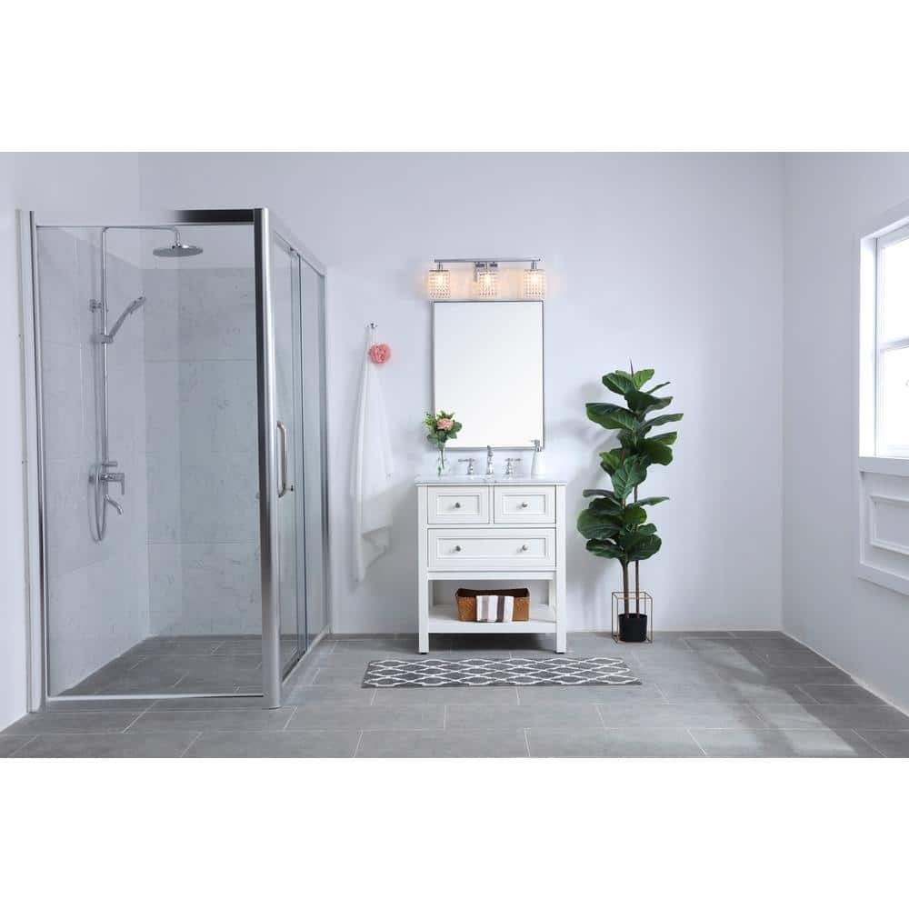 Living District - Phineas 3 light wall sconce - Chrome And Clear Crystals price history on PriceWatchPro