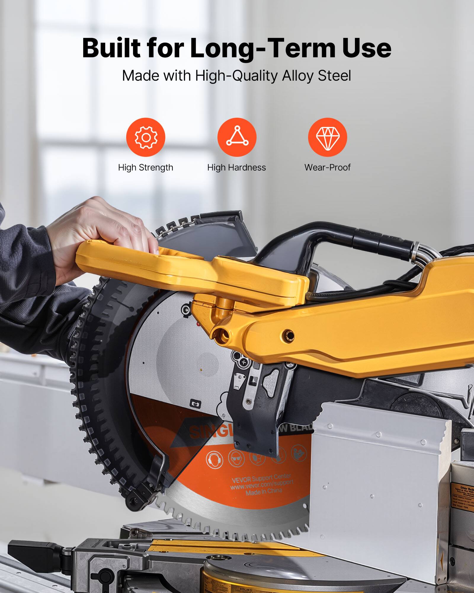 Built for Long-Term Use  
Made with High-Quality Alloy Steel  

- High Strength  
- High Hardness  
- Wear-Proof  

SINGI  
VEVOR Support Center  
www.vevor.com/support  
Made in China