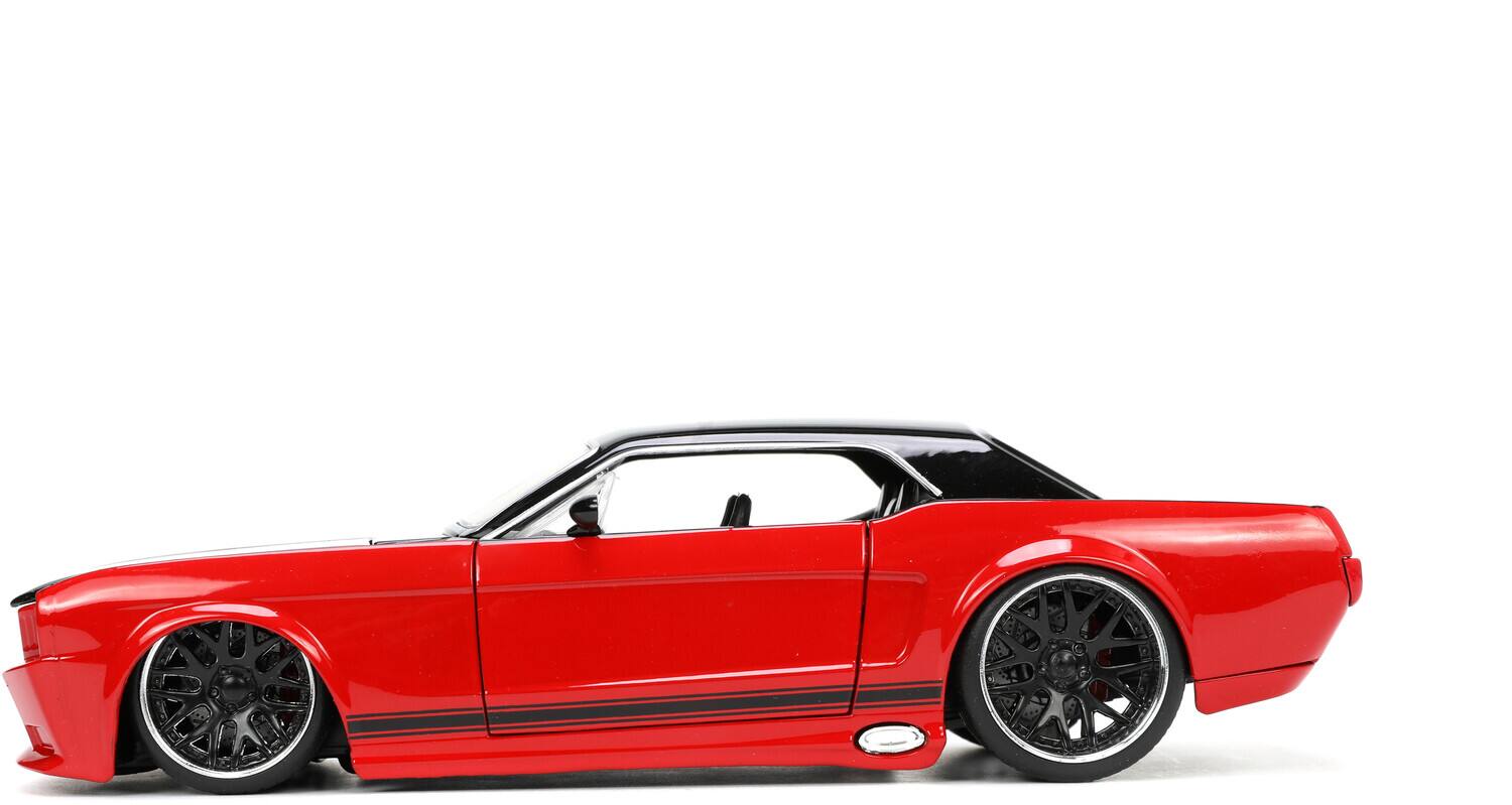 Alt View 3. Jada Toys - Big Time Muscle - 1:24 1965 Ford Mustang Red:Black Die-Cast Car   - COLLECTIBLES - Multicolor.