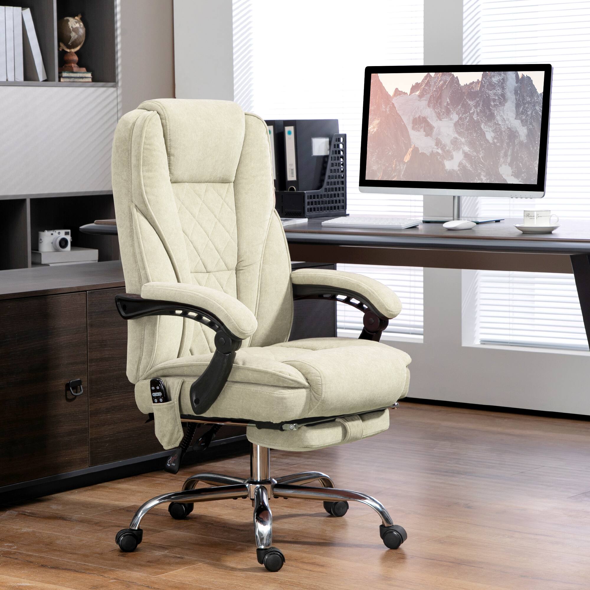 Alt View 1. Vinsetto - Office Chair - Beige.