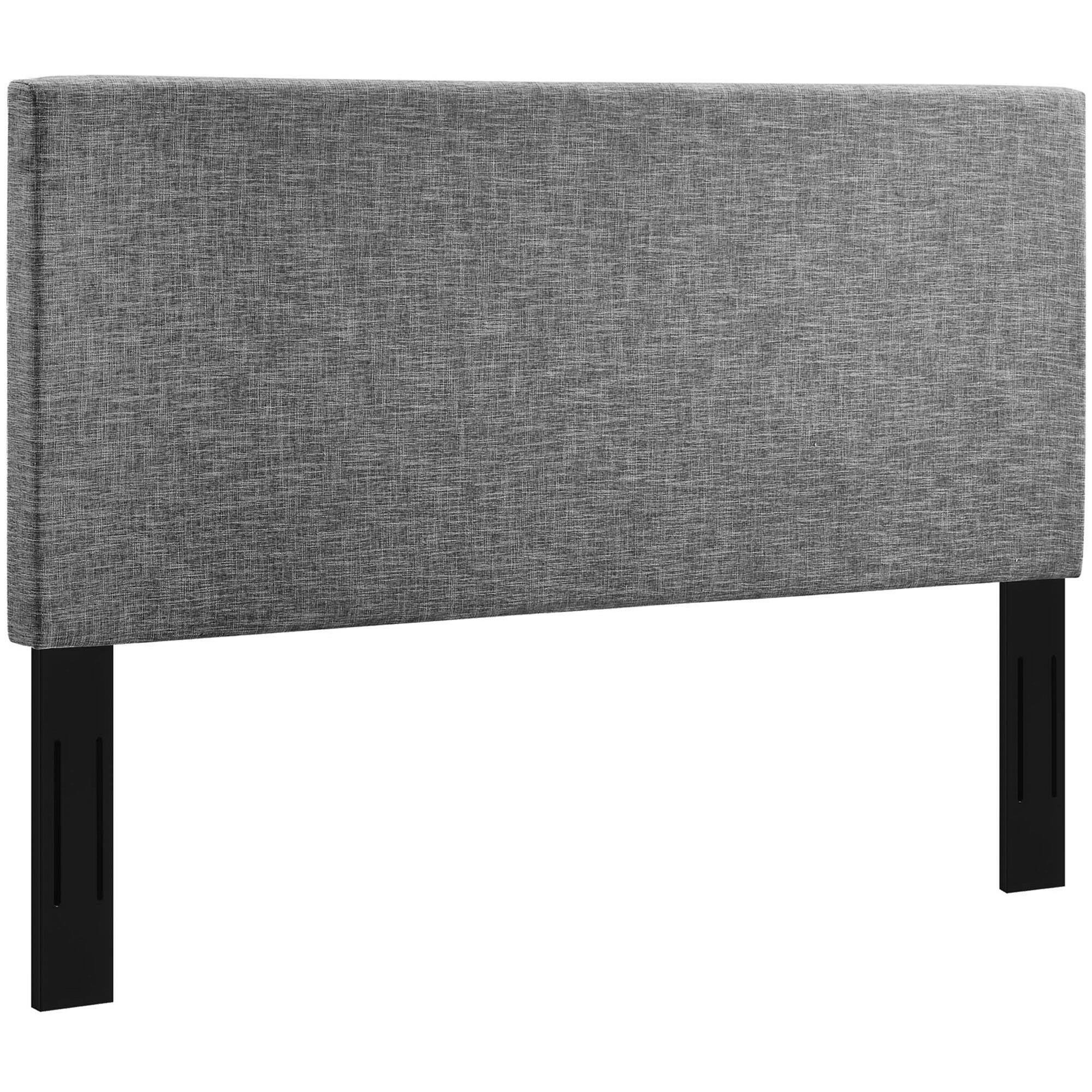 Back. Modway - Taylor Upholstered Linen Fabric Full / Queen Headboard by Modway - Gray.