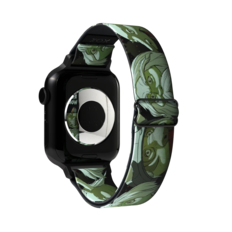 Front. ZOX - Say Your Right Words Labyrinth NFC Smartwatch Band, 38/40/41mm - Green.