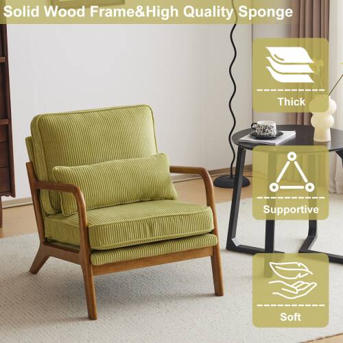 Solid Wood Frame & High Quality Sponge  
Thick  
Supportive  
Soft