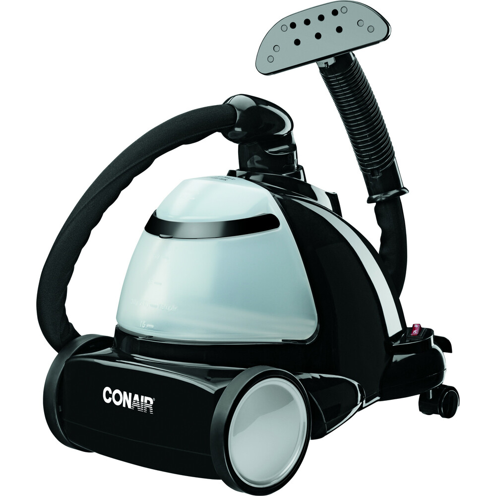 Angle View: Conair GS7RXF Compact Upright Large Capacity 1600W Fabric Garment Steamer, Black