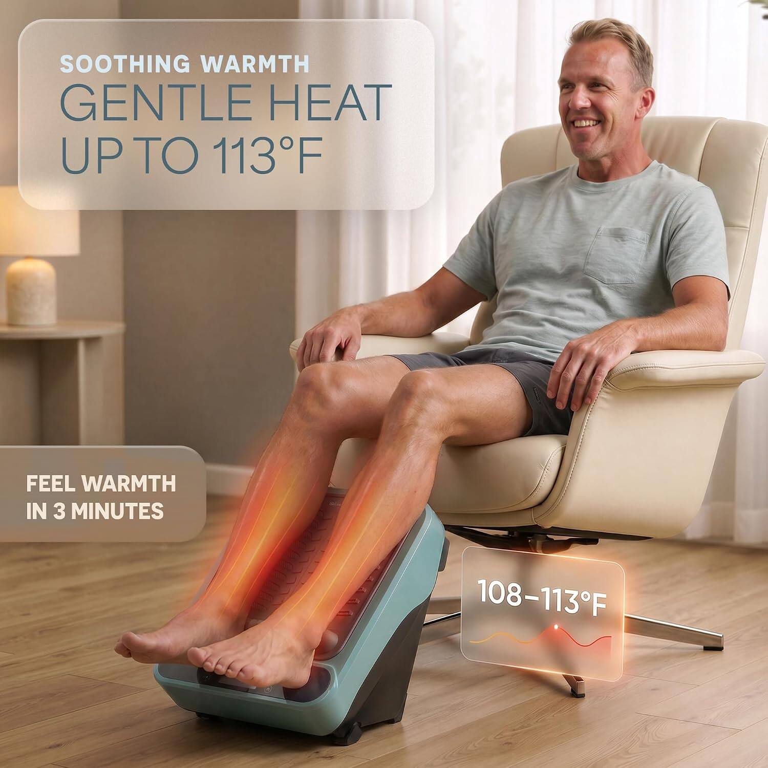 SOOTHING WARMTH  
GENTLE HEAT UP TO 113°F

FEEL WARMTH IN 3 MINUTES

108–113°F