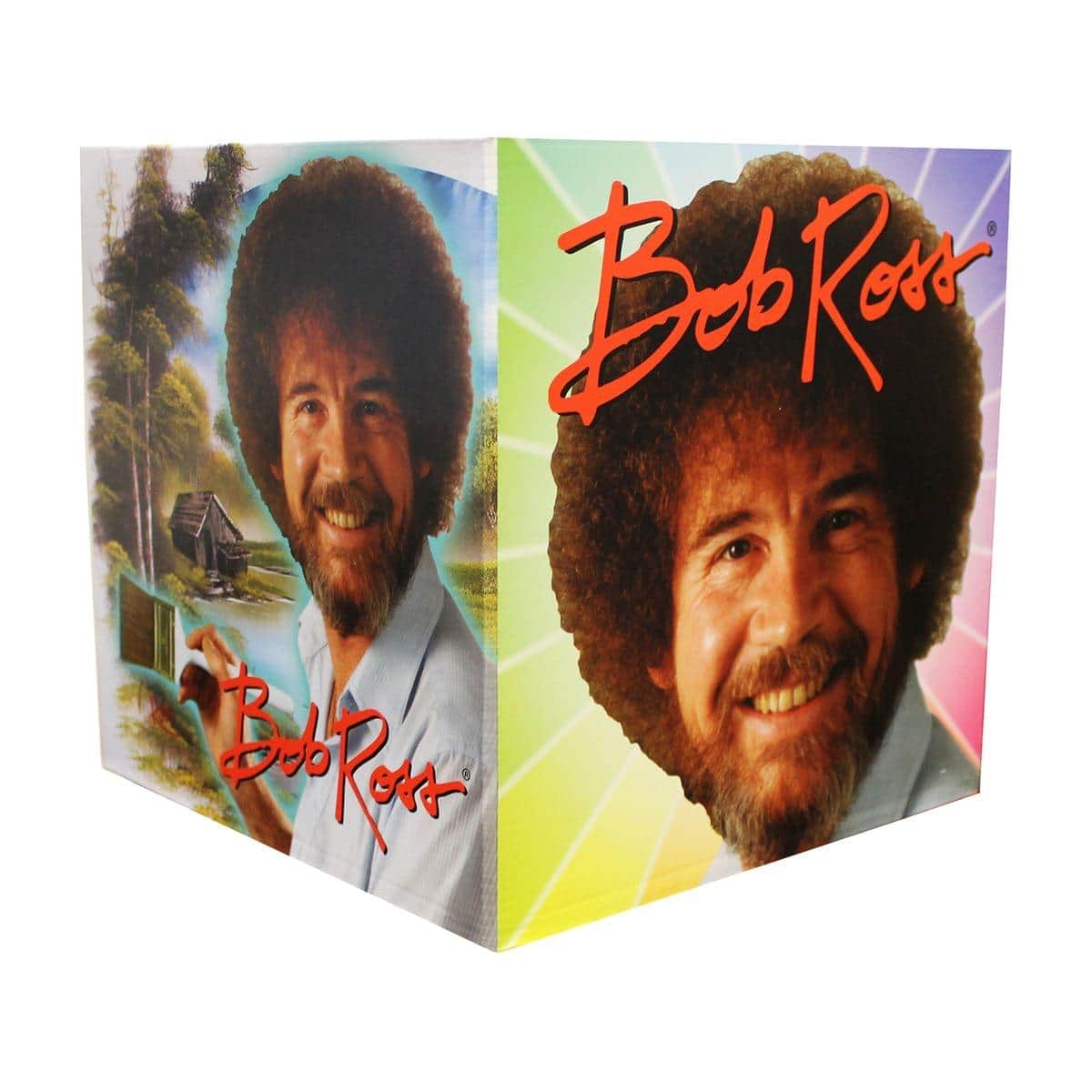 Toynk - Bob Ross 9.5" x 9.5" x 9.5" Flat Empty Gift Box - White