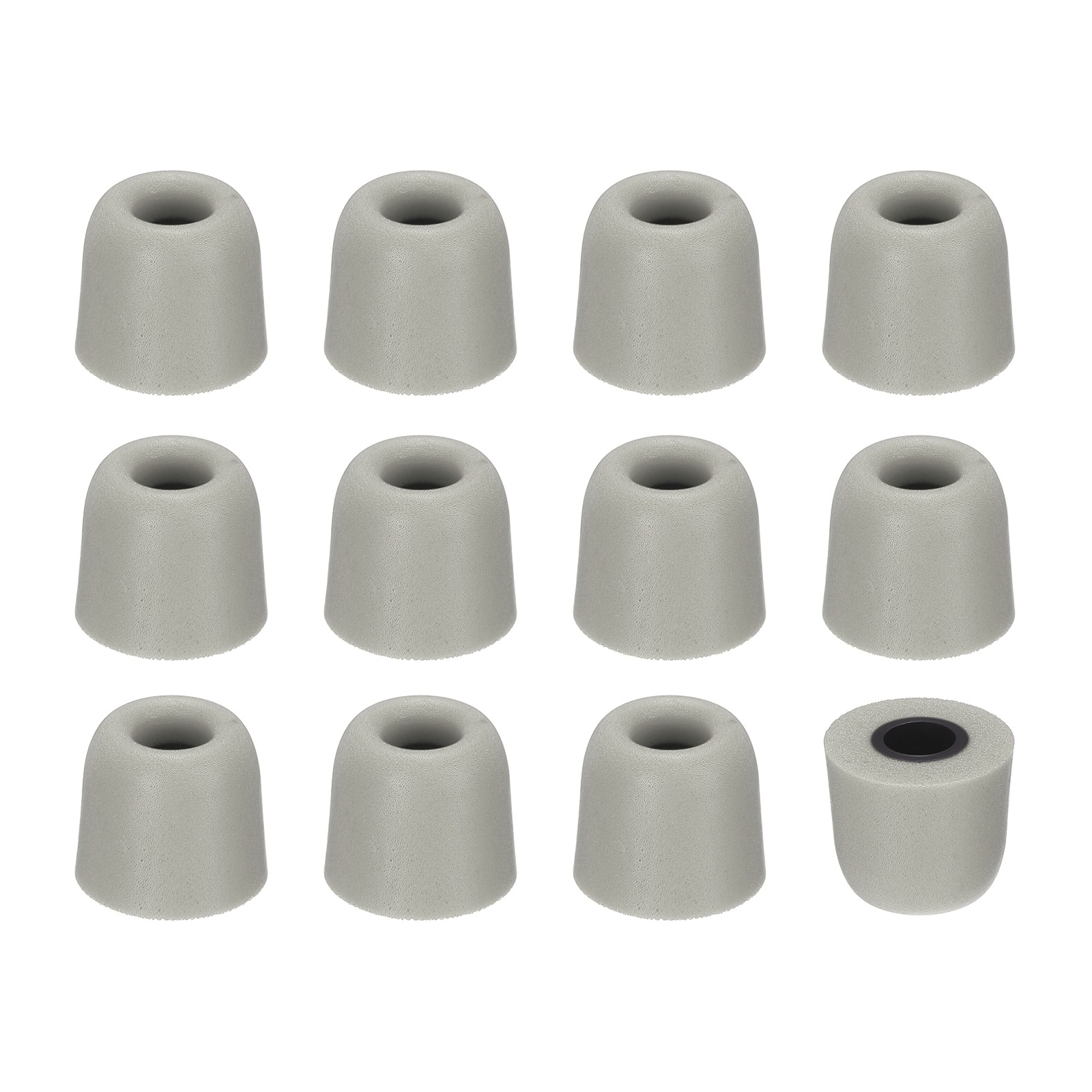 Unique Bargains - Memory Foam Earbud Tips (4.9mm/0.19"), 12pcs/6Pairs - Medium, Noise Isolation, Comfort & Secure Fit for Earphones - Gray