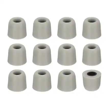 Front. Unique Bargains - Memory Foam Earbud Tips (4.9mm/0.19"), 12pcs/6Pairs - Medium, Noise Isolation, Comfort & Secure Fit for Earphones - Gray.