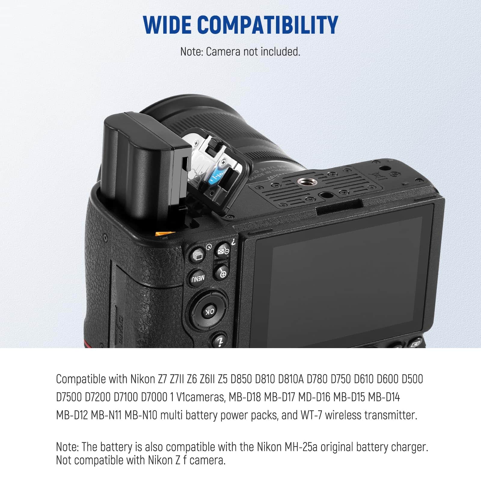 Neewer EN EL15c Battery 2 Pack with Dual Charger Replacement Kit