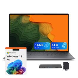 Dell - XPS 13.4" Laptop,Snapdragon X Elite,16GB RAM,2TB SSD+1TB Dock Set,Backlit Keyboard,Fingerprint,Win 11 Pro - Graphite
