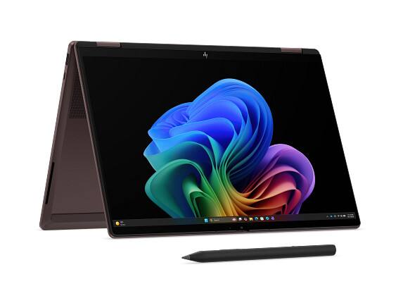 Back. HP - HP OmniBook X Laptop Computer 14" 2K Touch Screen AMD Ryzen AI 7 16 GB memory;1 - Deep espresso aluminum.