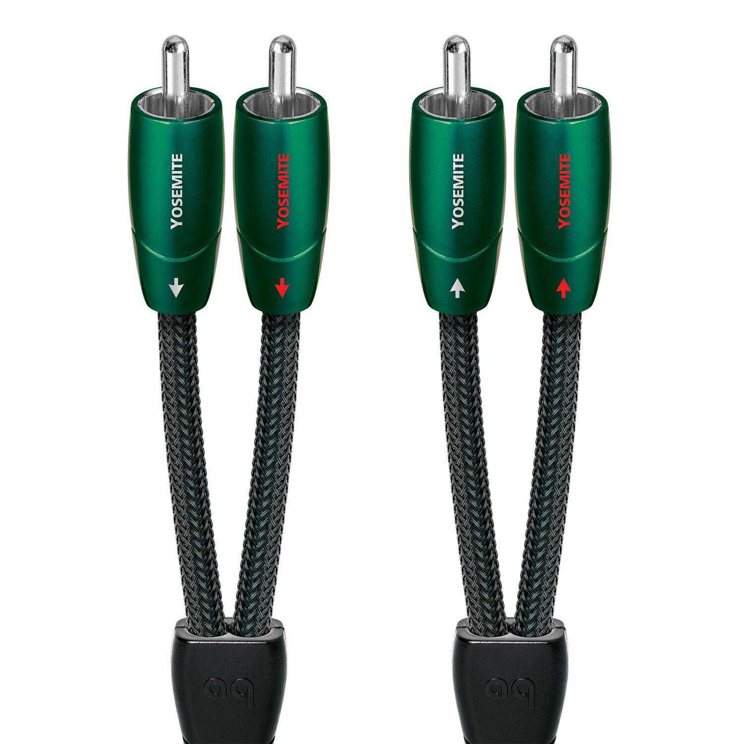 AudioQuest - Yosemite RCA > RCA 3.3' Analog Audio Interconnect Cable - Green on Black