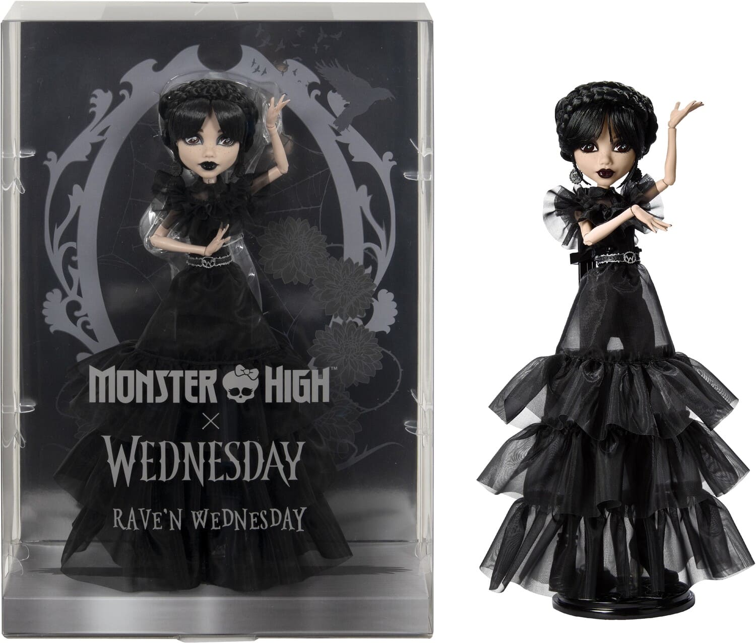 Collectible - Monster High X Wednesday - Raven Dress Wednesday Doll - COLLECTABLES - Mattel
