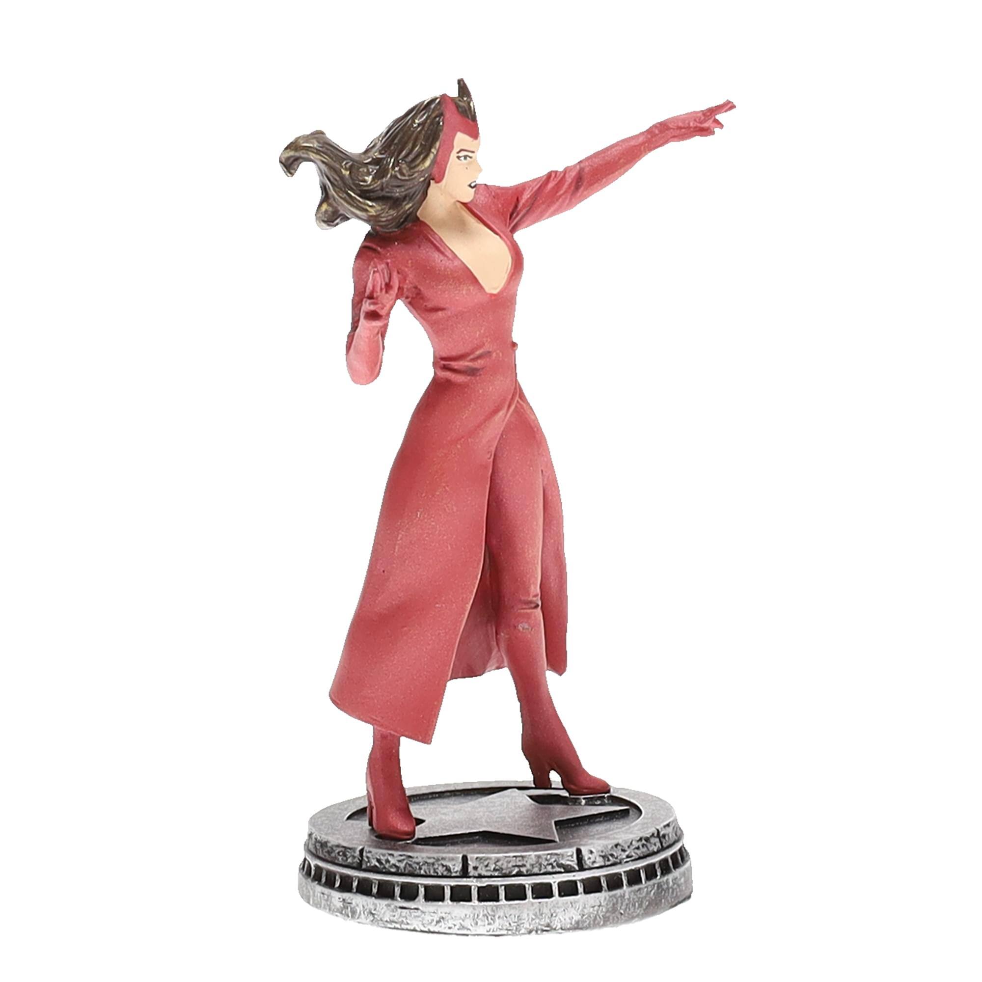 Alt View 4. Marvel - Marvel Chess Collection #29 Scarlet Witch (Pawn) | Chess Piece Only - Red.